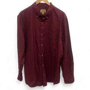 The Foundry Supply Co. button down casual shirt in burgundy size XLT